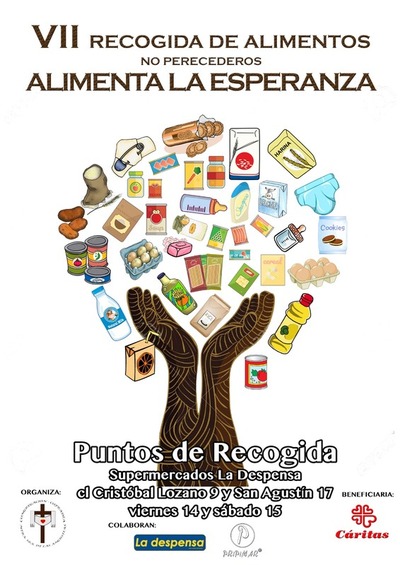 >LA COFRADIA HACE UNA CAMPAÑA DE RECOGIDA DE ALIMENTOS PARA CARITAS