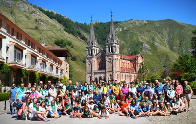 >Peregrinación a Covadonga