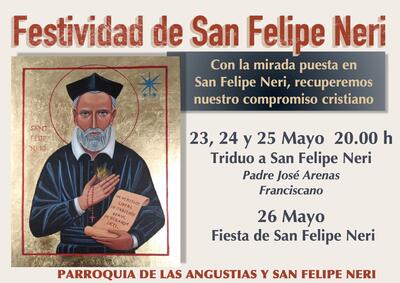 >Triduo a San Felipe Neri