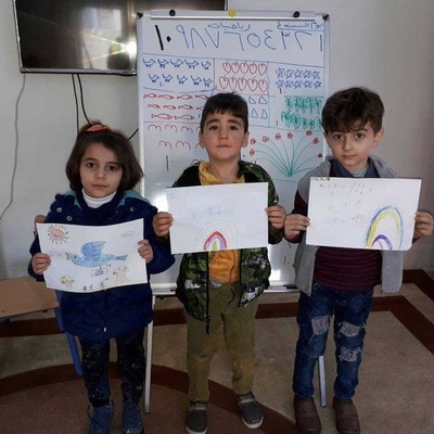...Y los dibujos de nuestros niños llegaron a Irak