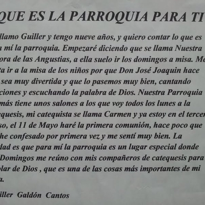 ¿QUÉ ES LA PARROQUIA PARA TI?