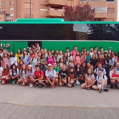 Los 150 jóvenes albaceteños ya caminan hacia #SantiagoApostol para vivir la #PEJ22  Rumbo a #Ourense. Primera etapa